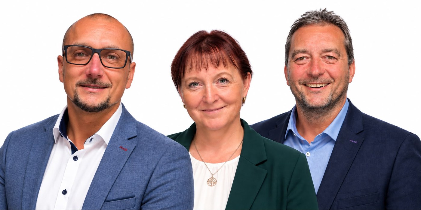 Vojtěch Branny, Ivana Penkalová a Ing. Marek Hanzel, MBA